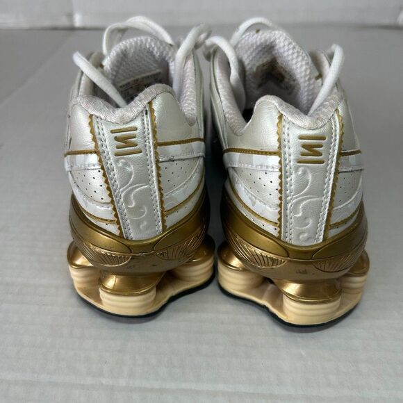 Nike Shox Turbo Pearl White Camo Gold Running 316546-141 2007 Size 7.5 - Picture 4 of 8